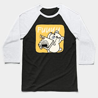 Angy Bear Table Flip Baseball T-Shirt